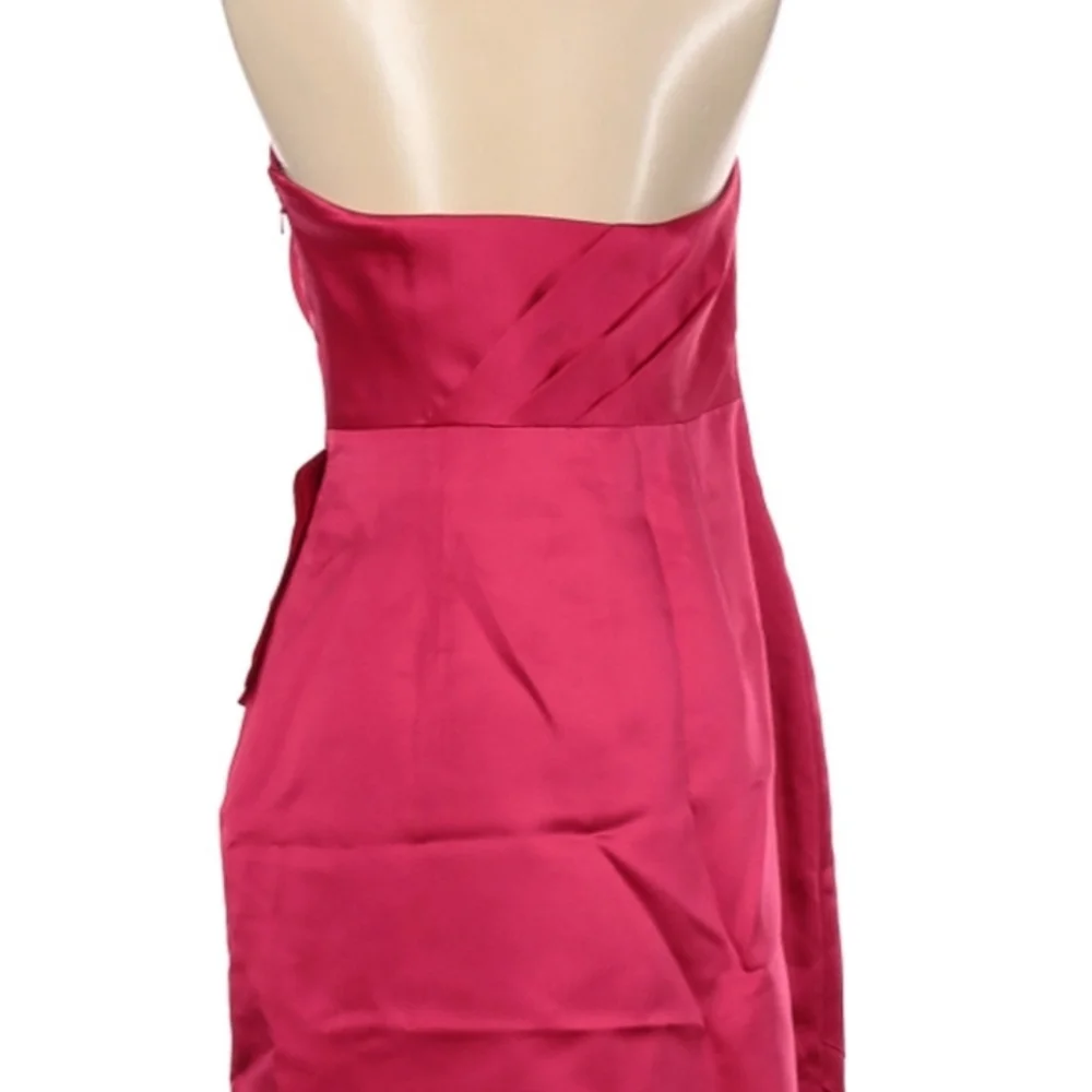 Phoebe Couture‎ Cocktail Party Dress Size 6 Strapless Pink Fuchsia Bridesmaid